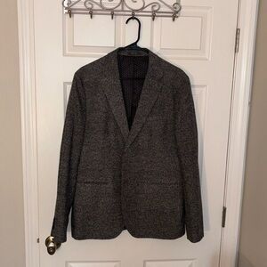 Men’s Primemark Chambray Black Blazer Slim Fit Sz L 21” P2P